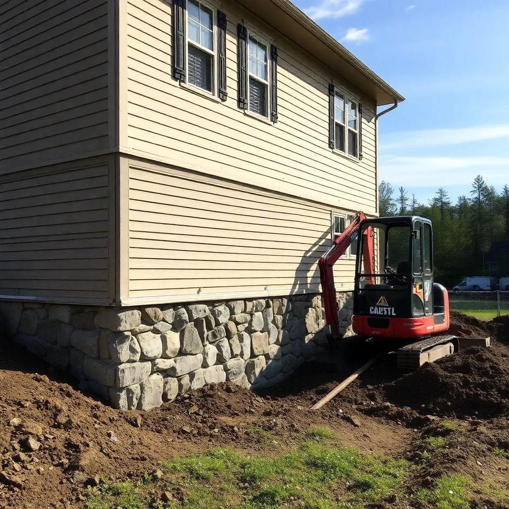 Foundation repair by Kapusta Excavating in Wolcott